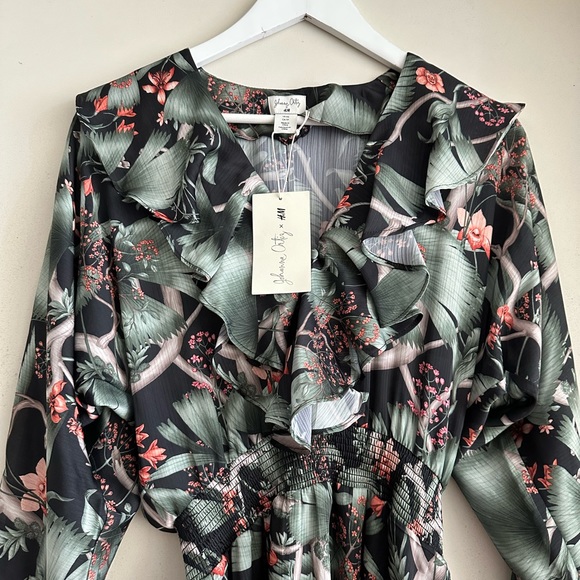 Johanna Ortiz x H&M Floral Print Mini Dress NWT - Picture 5 of 6